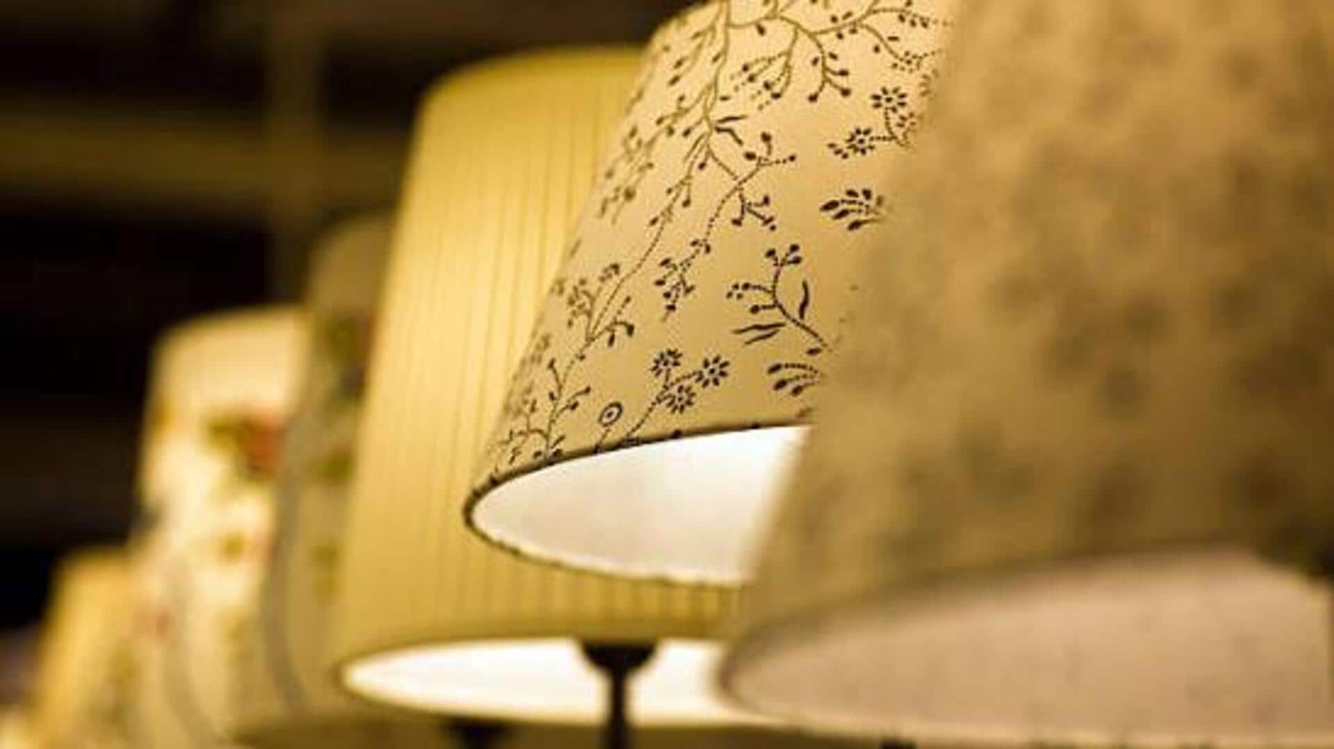How to make a statement lampshade with kuba cloth 