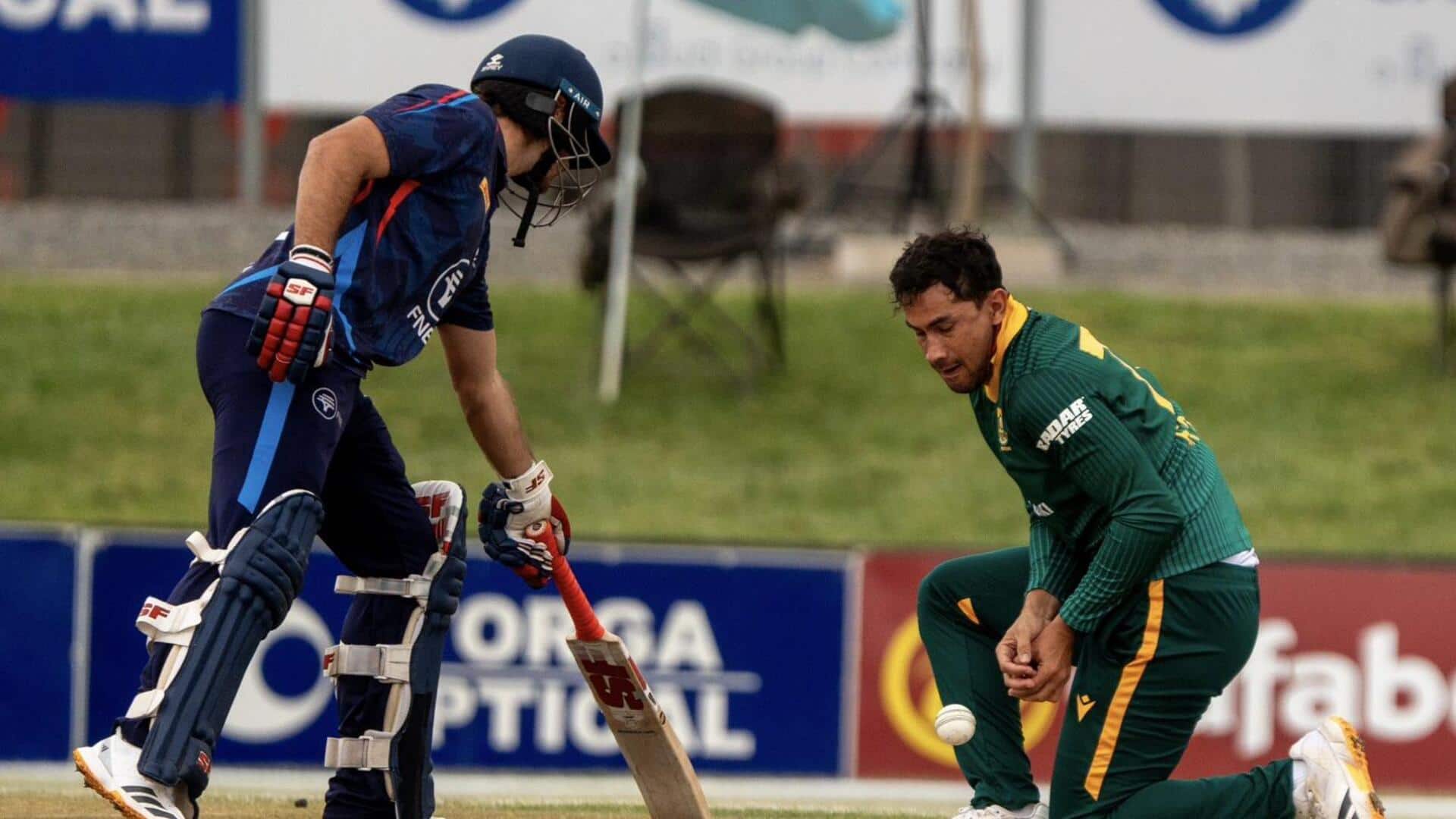3rd ODI: Bjorn Fortuin scripts records with four-fer versus Namibia 