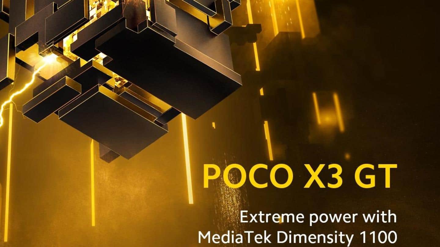 POCO X3 GT's renders leaked; Dimensity 1100 chipset also confirmed