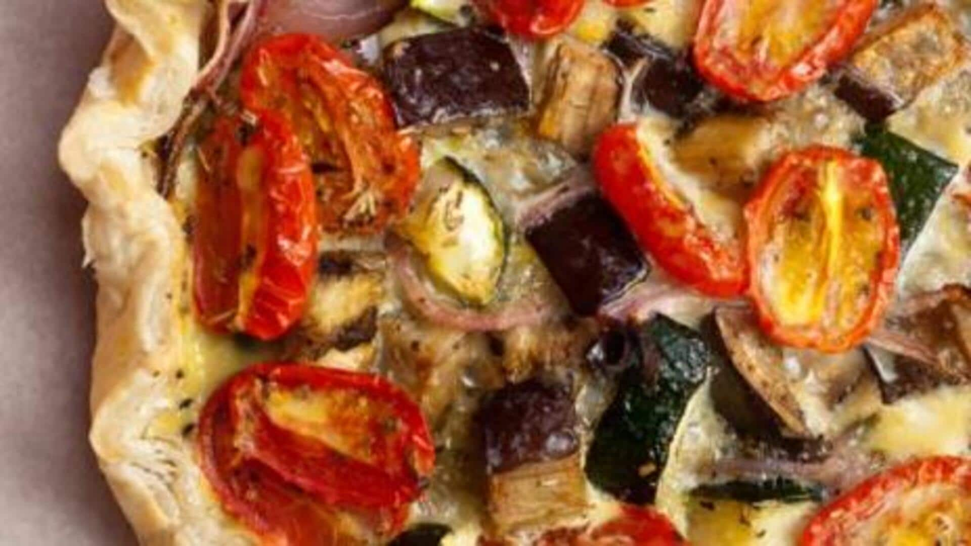 Cook French ratatouille quiche at home with this recipe