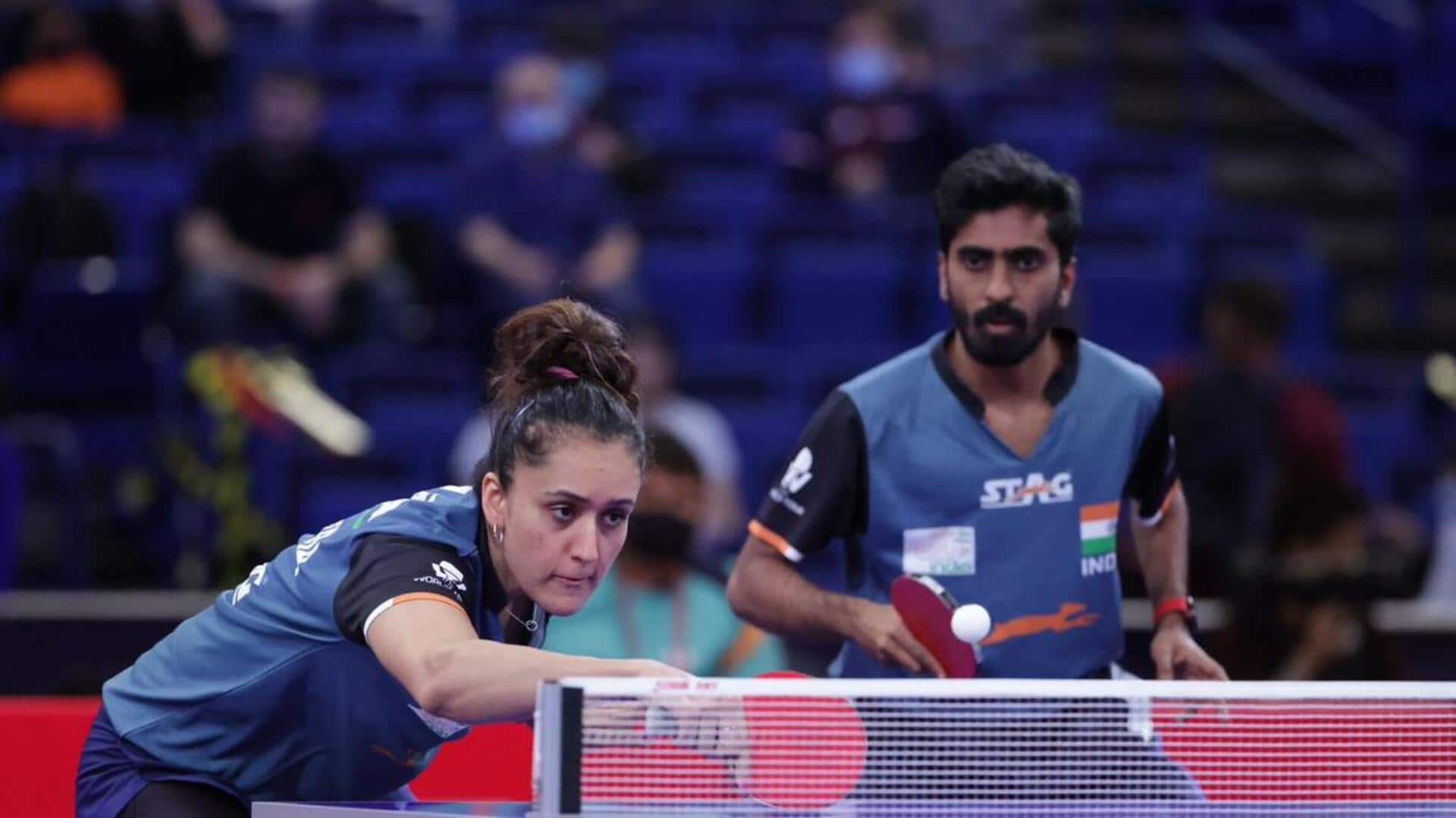Asian Games, mixed doubles table tennis: Sathiyan-Manika advance to R16