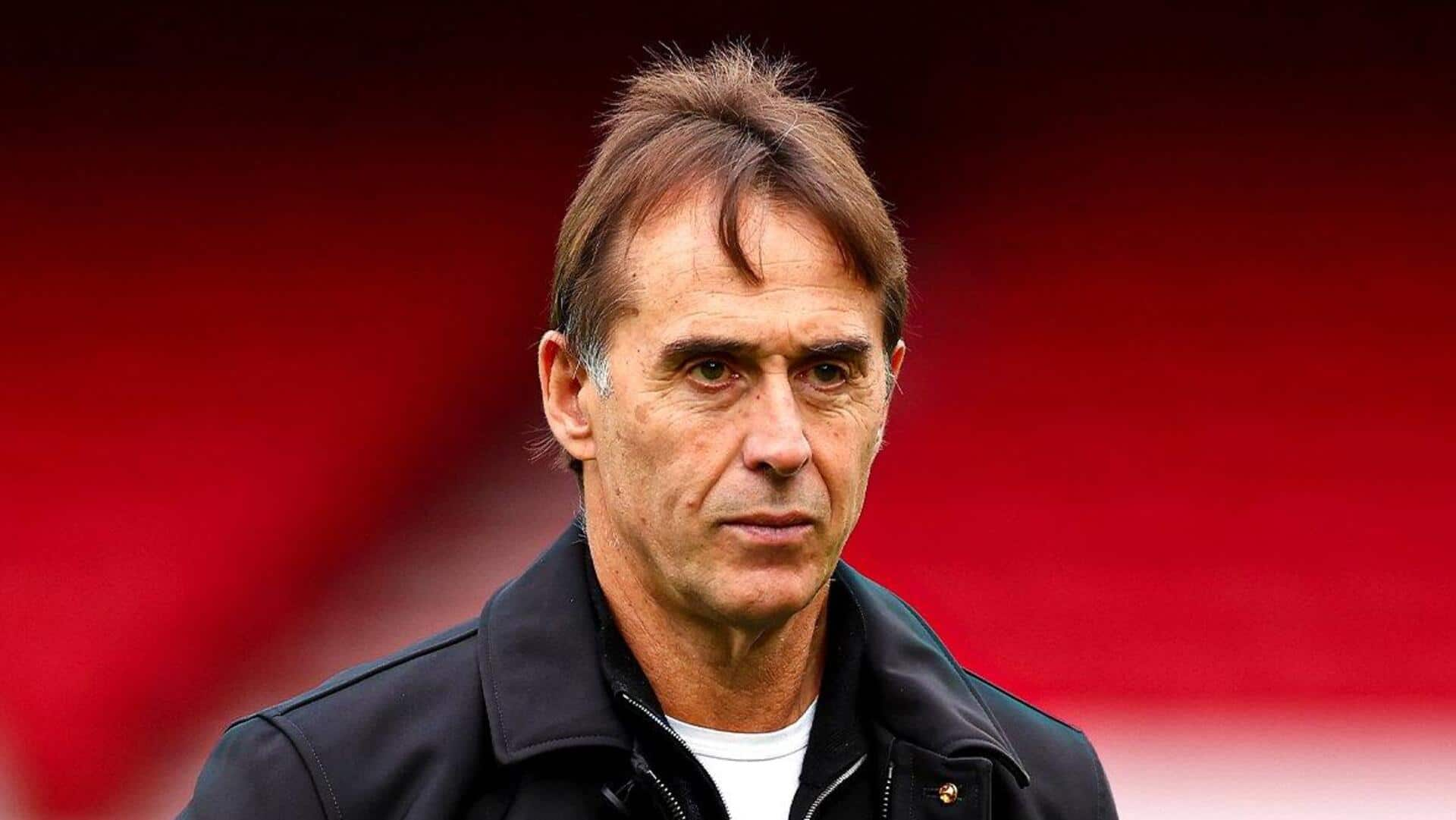 Julen Lopetegui's time at West Ham is nearing an end