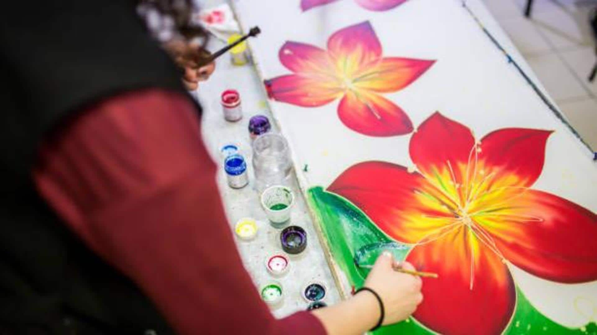 De-stress and relax with silk painting 