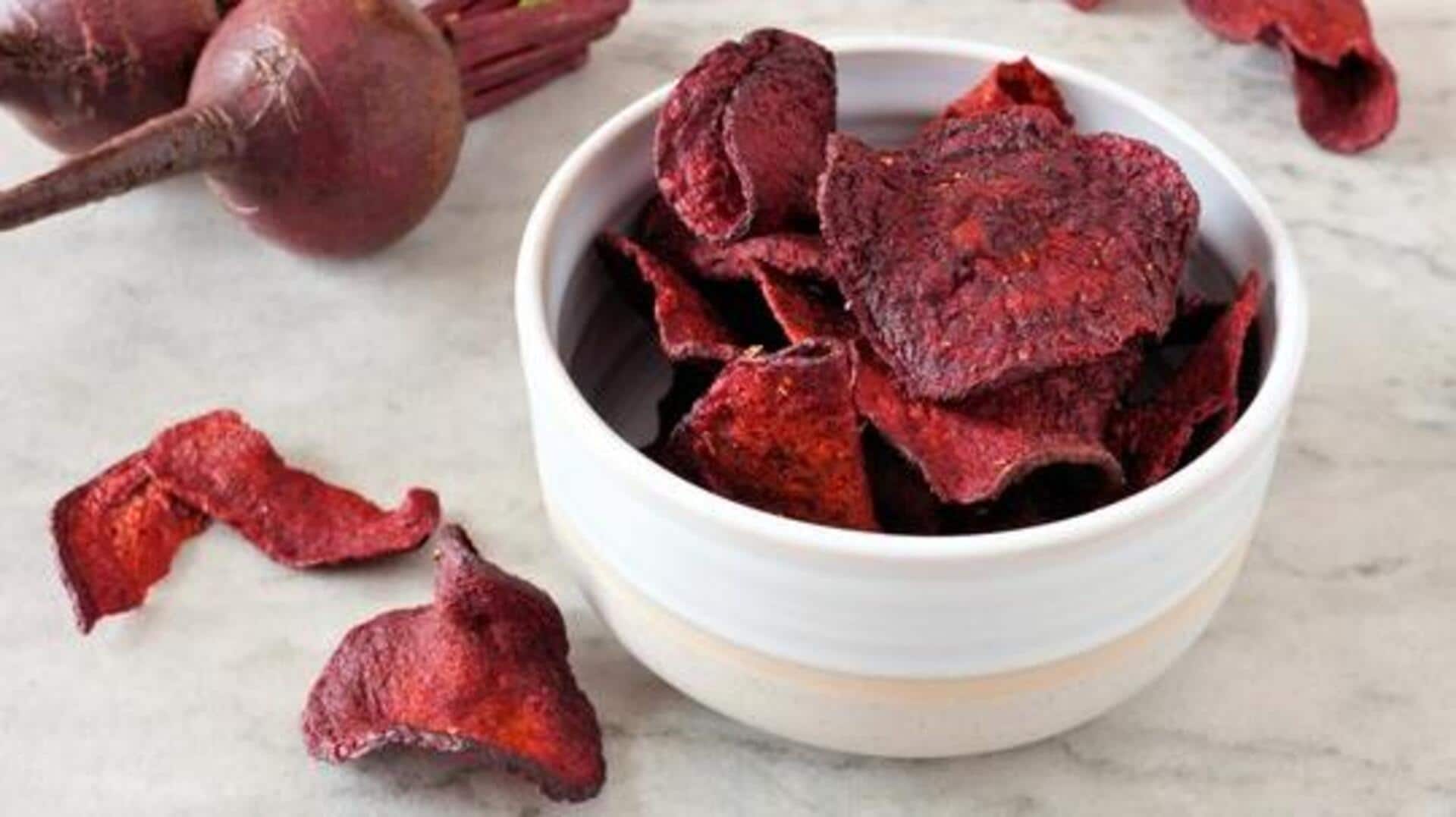 Beet skins: A crunchy snack alternative