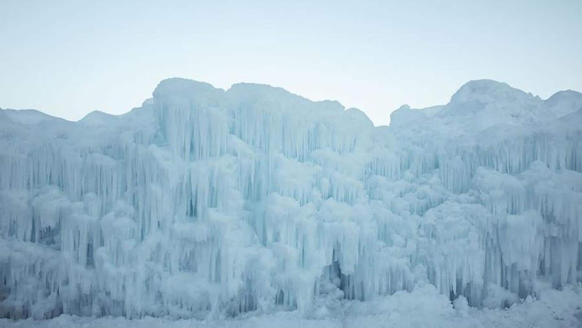 Experience winter magic at Midway's Ice Castles, Utah, USA