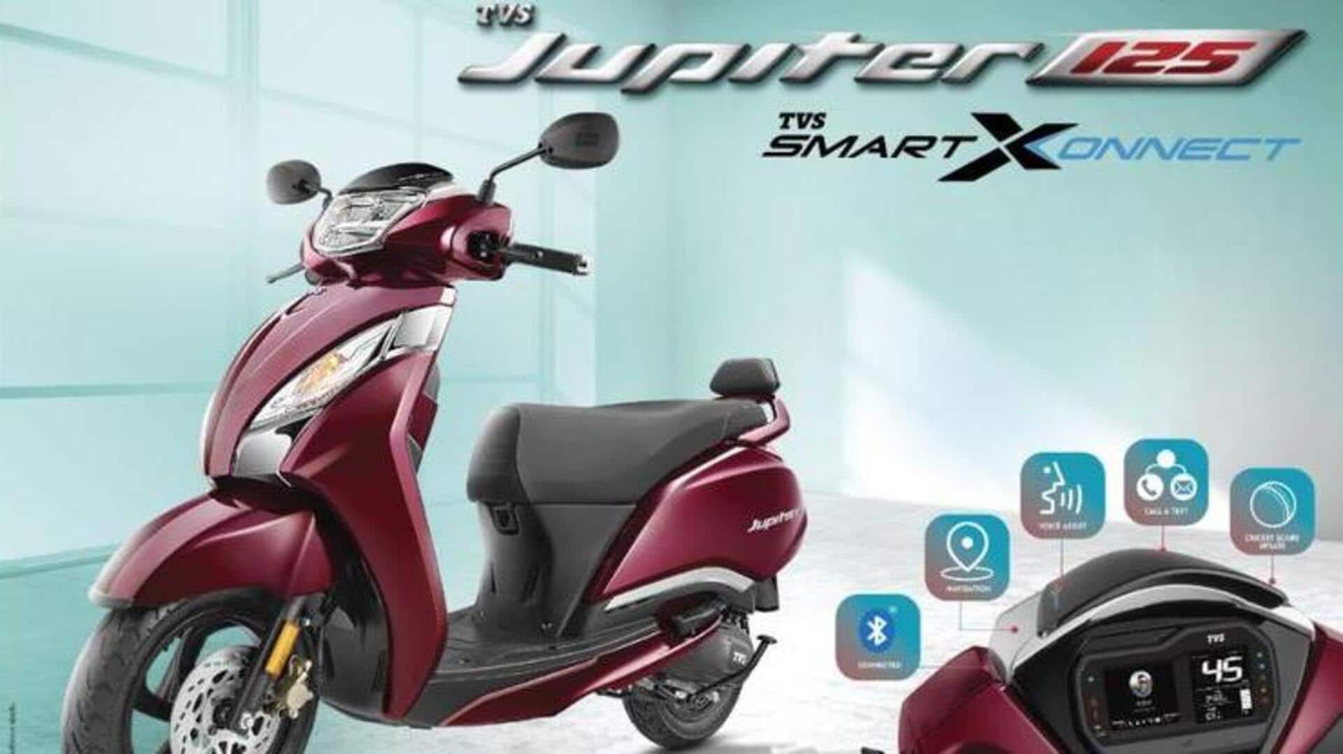TVS Jupiter 125 with SmartXonnect launched at Rs. 97,000
