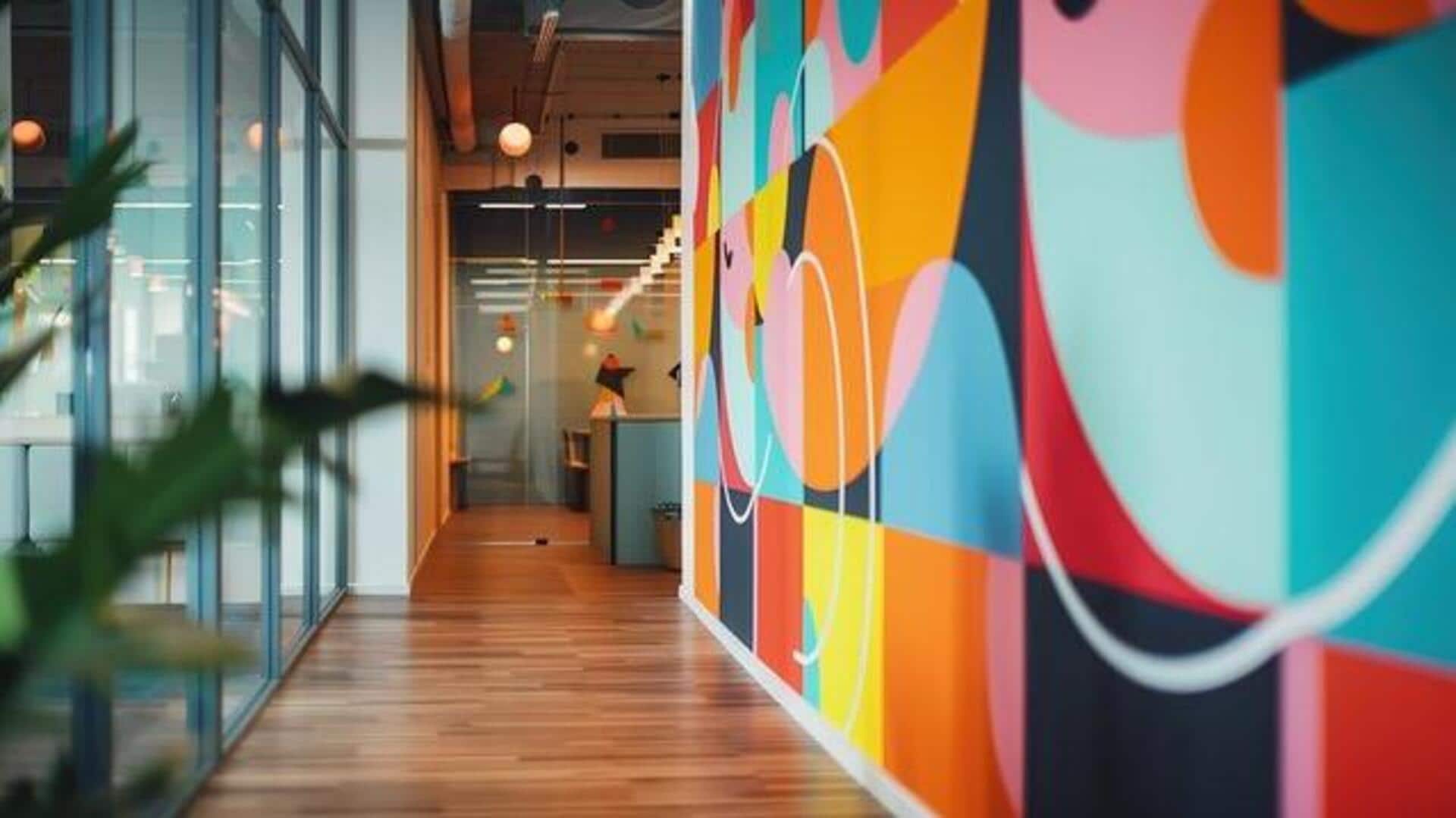 How to style your walls with color-blocked art