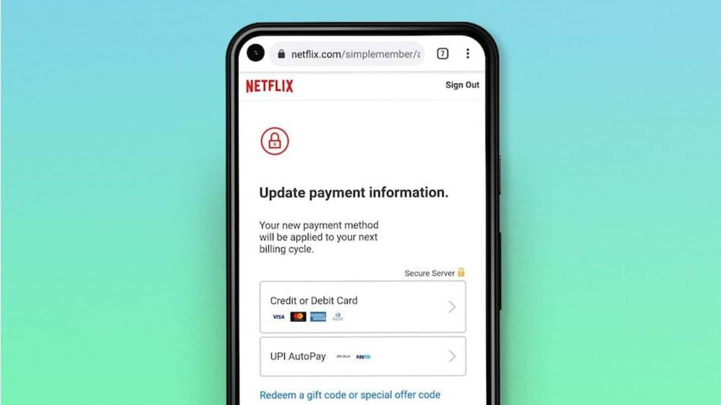 Netflix introduces UPI AutoPay feature to make subscription renewal easier