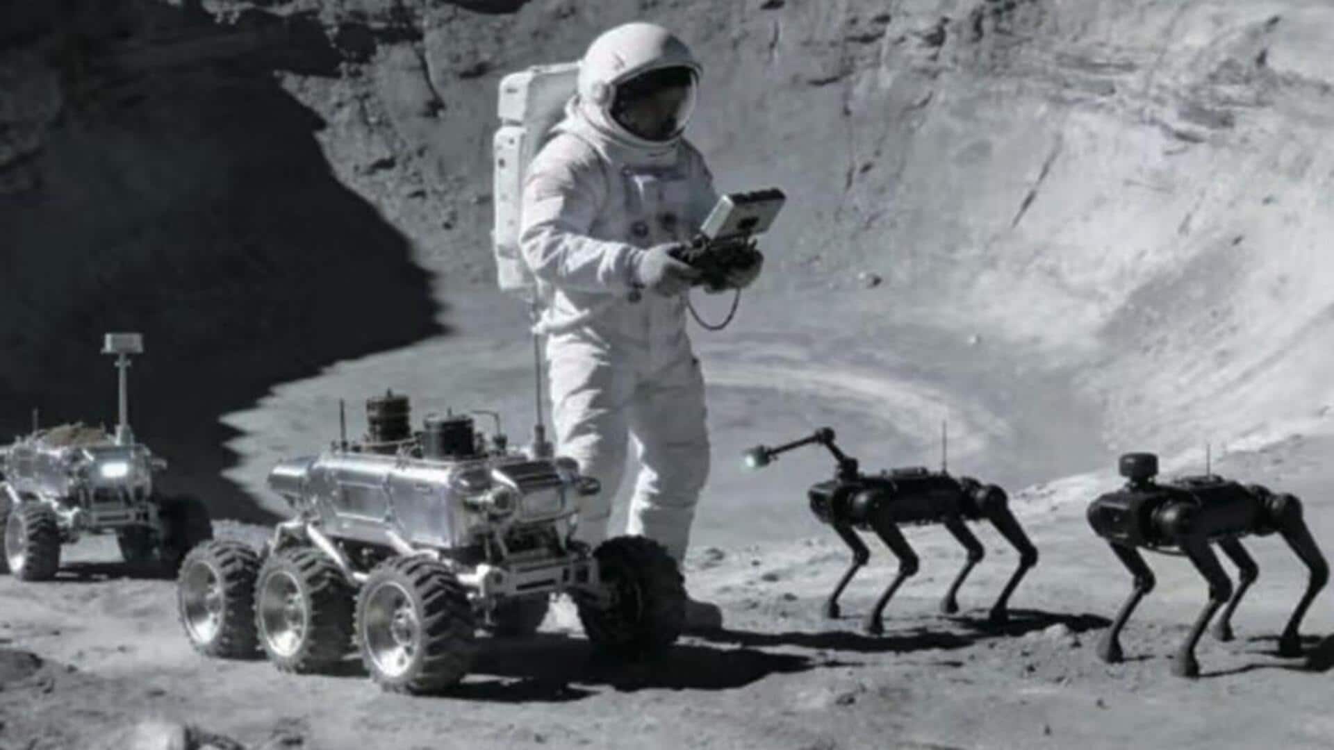 Robot dogs may guard China's research station on Moon