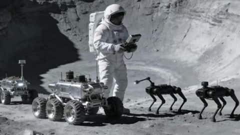 Robot dogs may guard China's research station on Moon