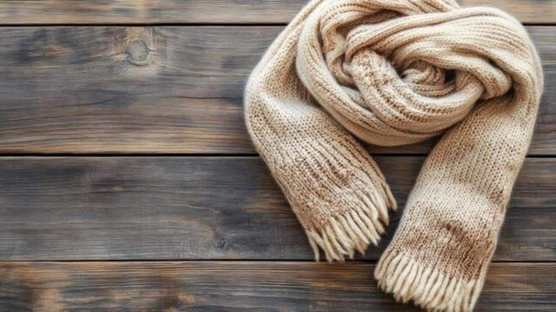 Stylish ways to wear ribbed knit scarves
