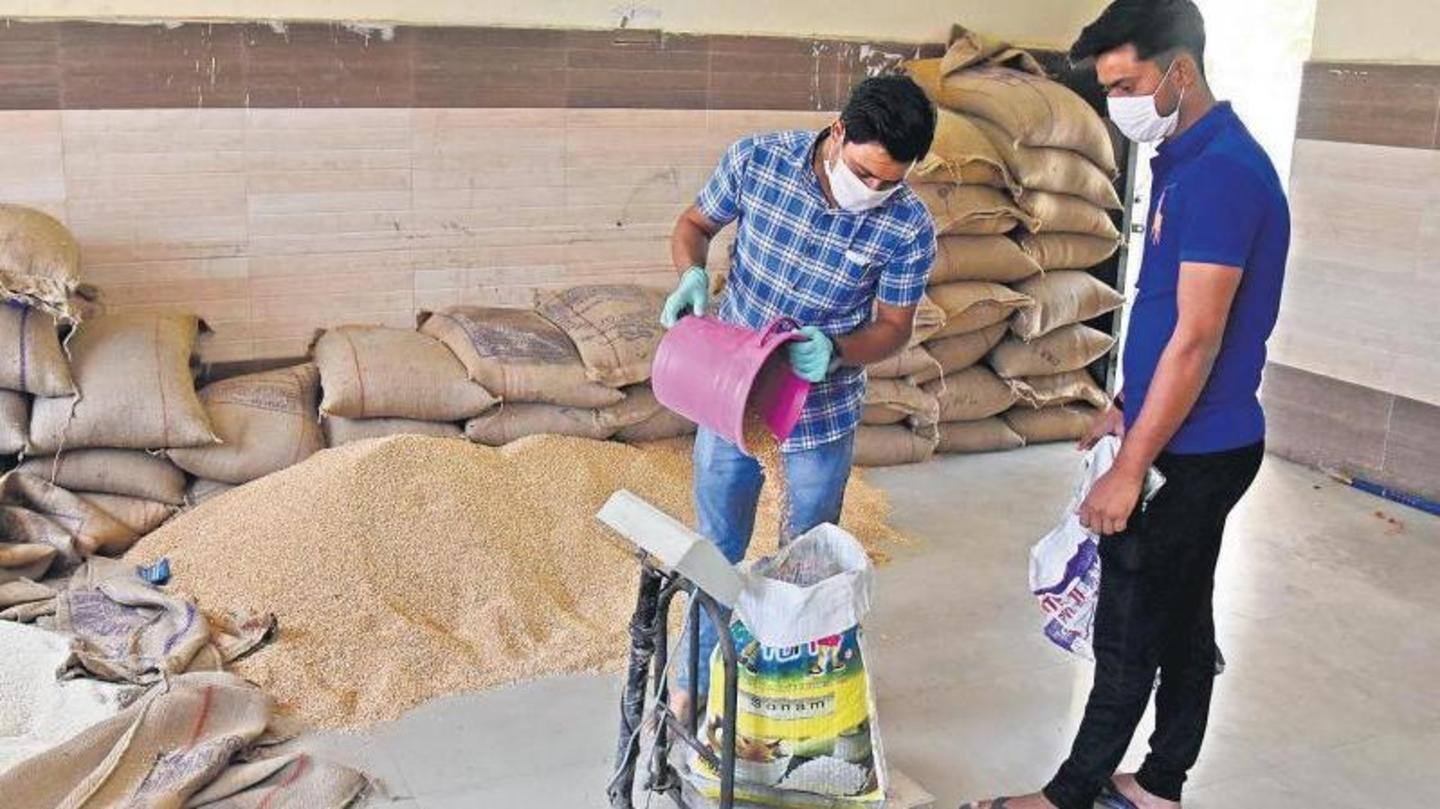 BJP has alleged that ration is rotting in stores BJP has alleged that ration is rotting in stores