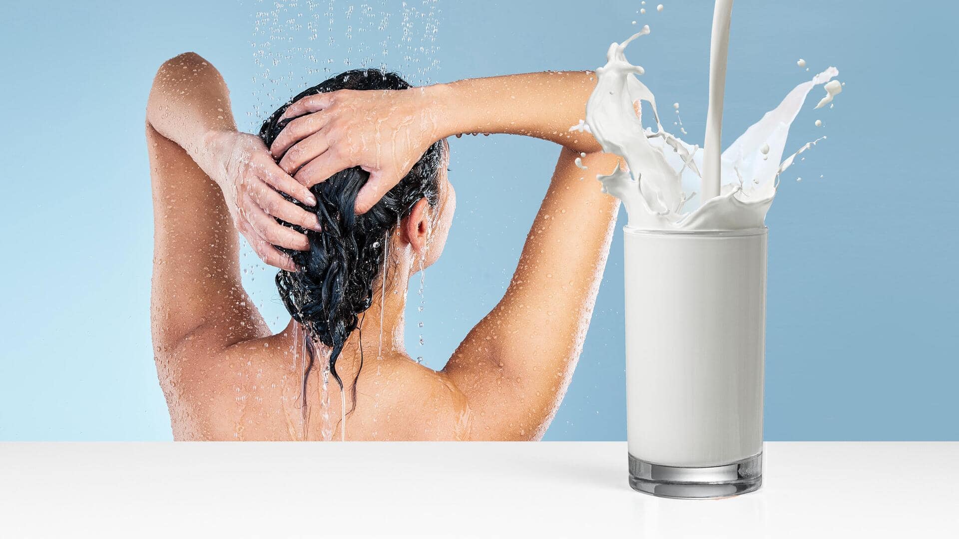 How washing hair with milk is beneficial for you