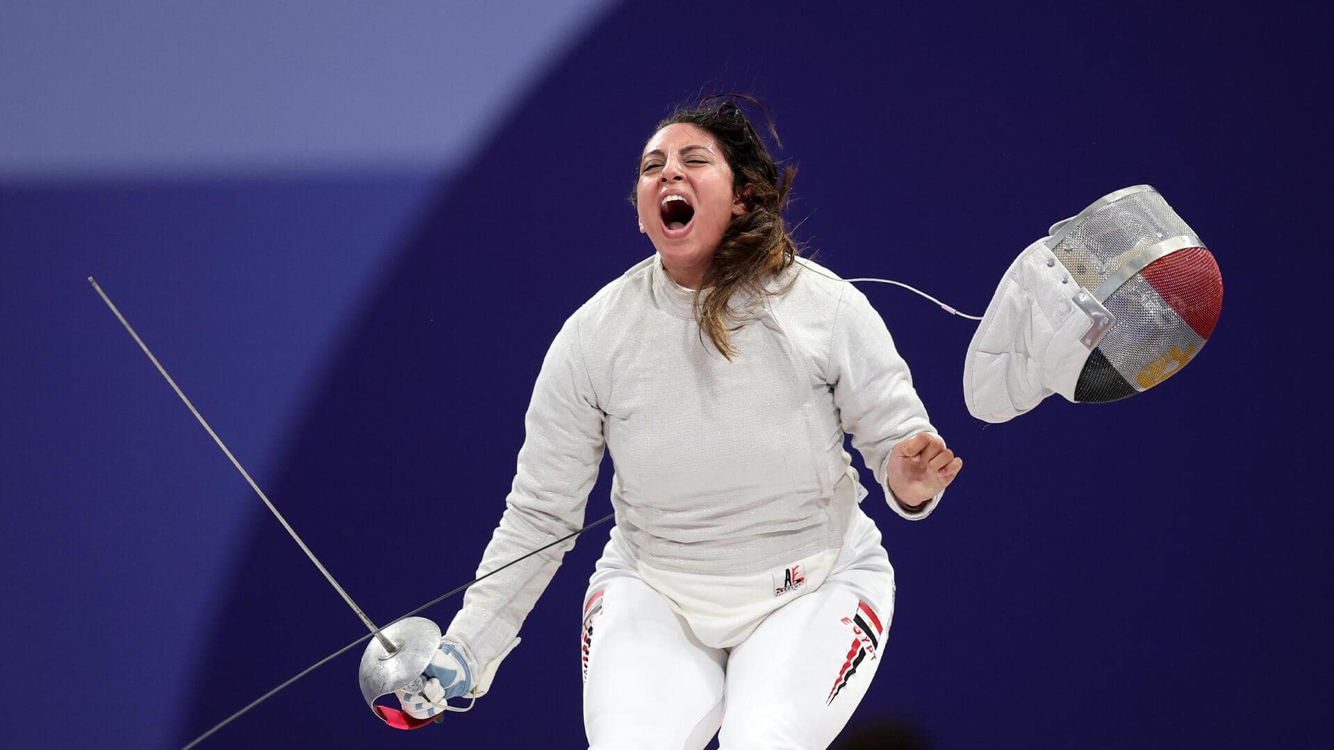 'Carrying little Olympian': Egyptian fencer Nada Hafez competes while pregnant