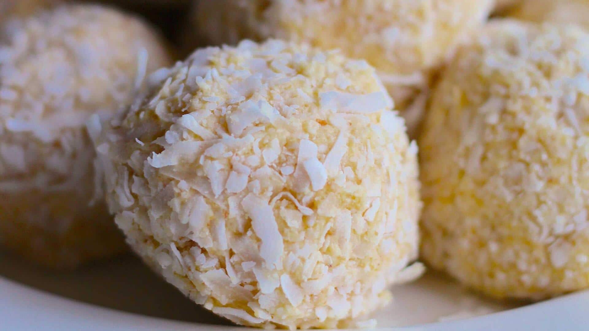 Quick and healthy: Pineapple coconut balls Quick and healthy: Pineapple coconut balls