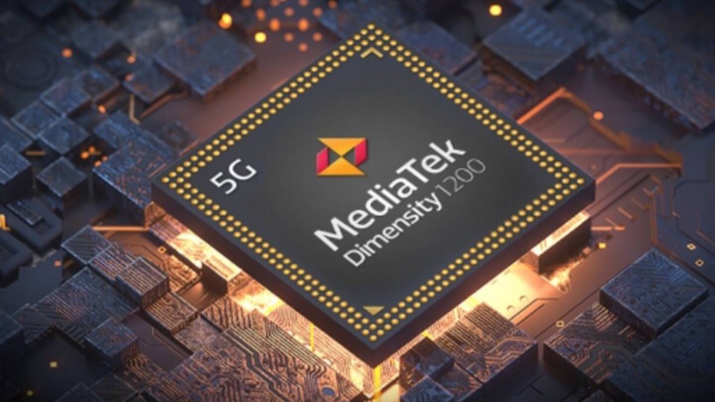 It draws power from a MediaTek Dimensity 1200 chipset It draws power from a MediaTek Dimensity 1200 chipset