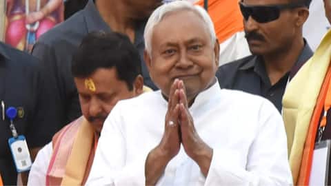 Nitish Kumar takes oath as Rajya Sabha MP