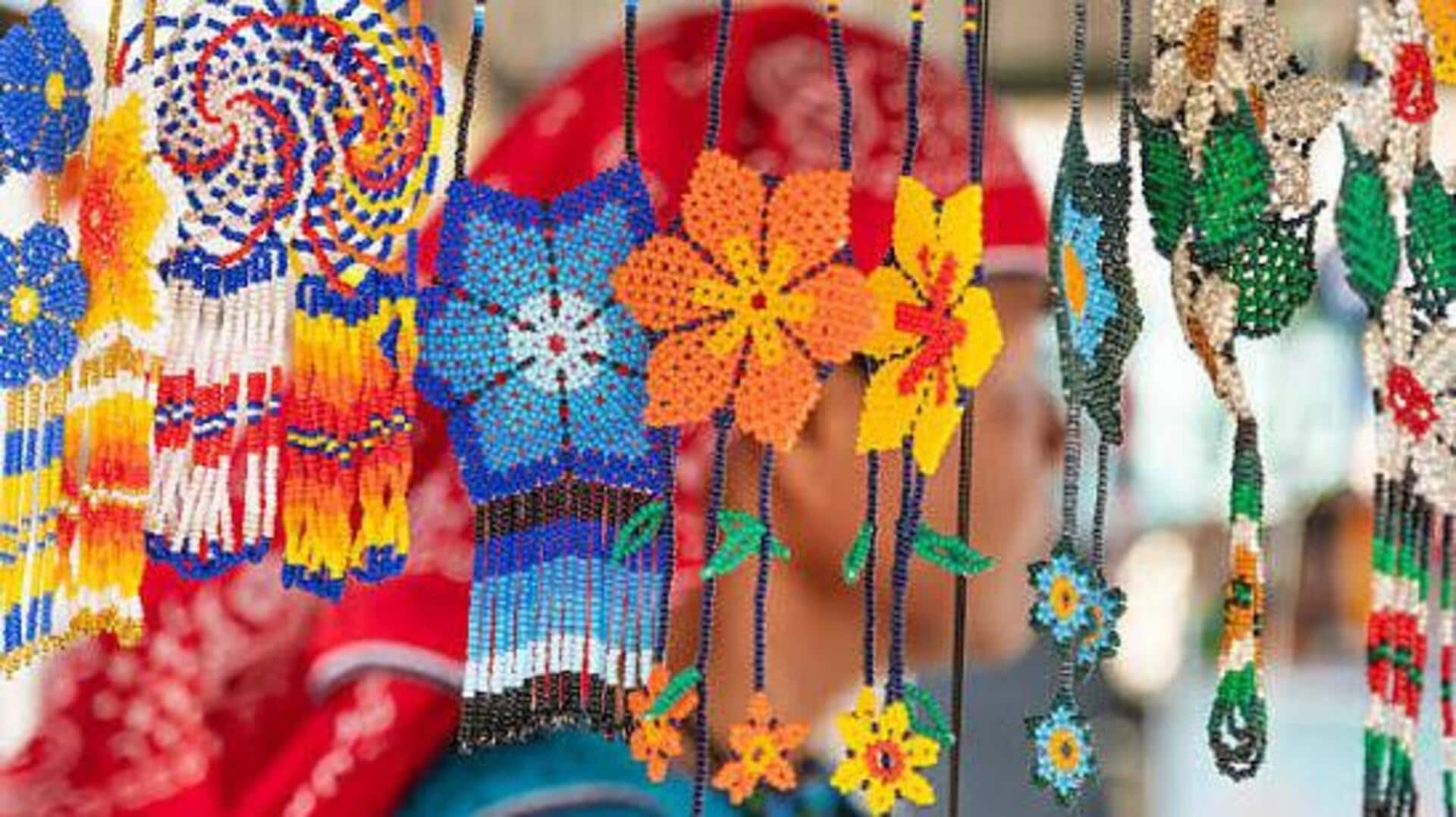 How to make bead art from recycled paper
