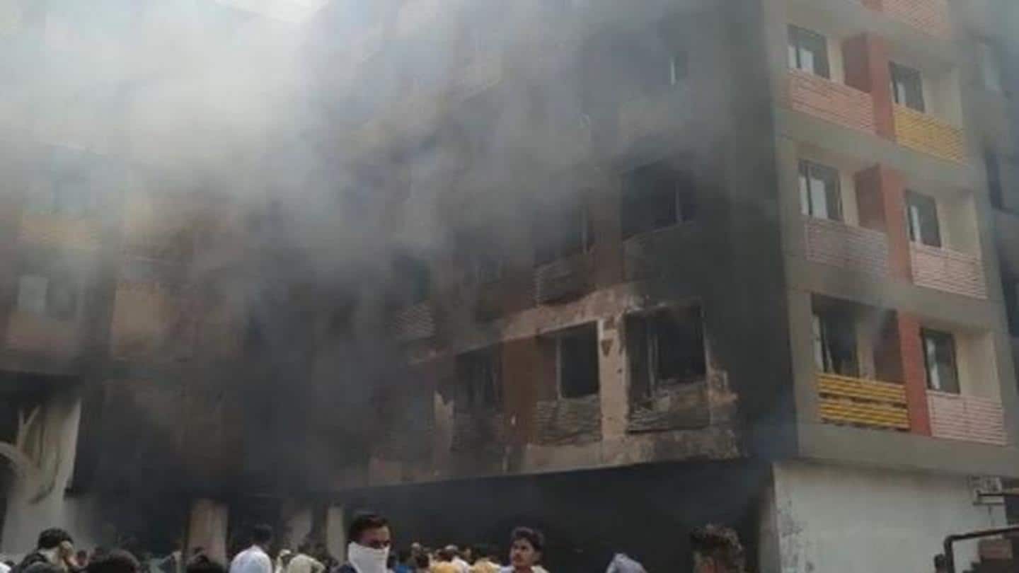 Fire engulfs school building in Ahmedabad; three workers rescued