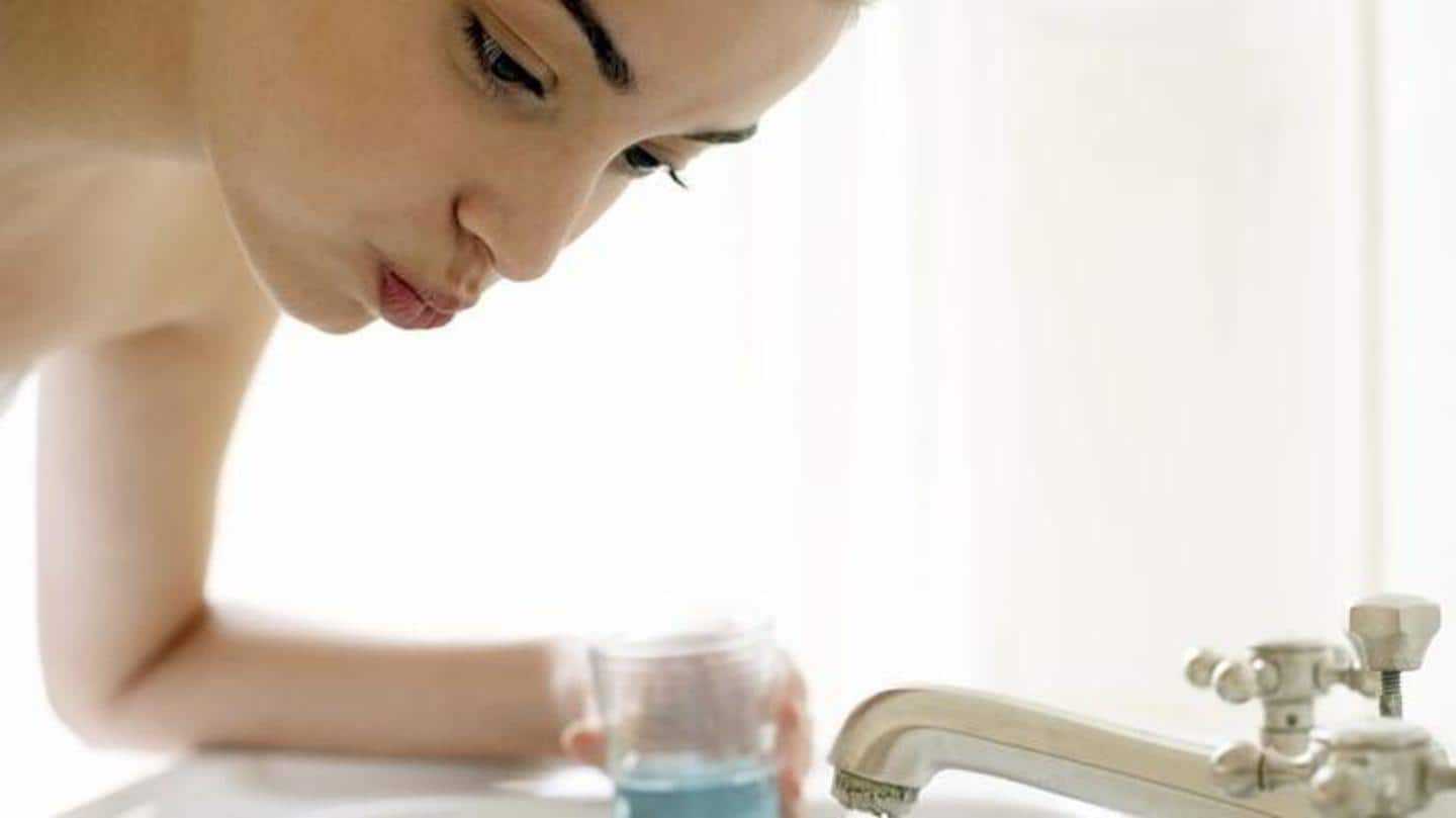 Rinse mouth with warm water and apply cold compress Rinse mouth with warm water and apply cold compress