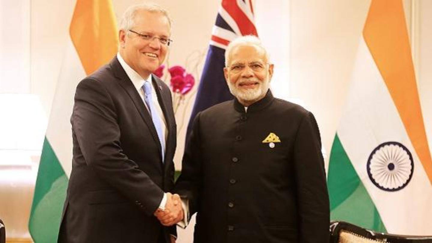 Last year, India and Australia signed a key defense pact Last year, India and Australia signed a key defense pact