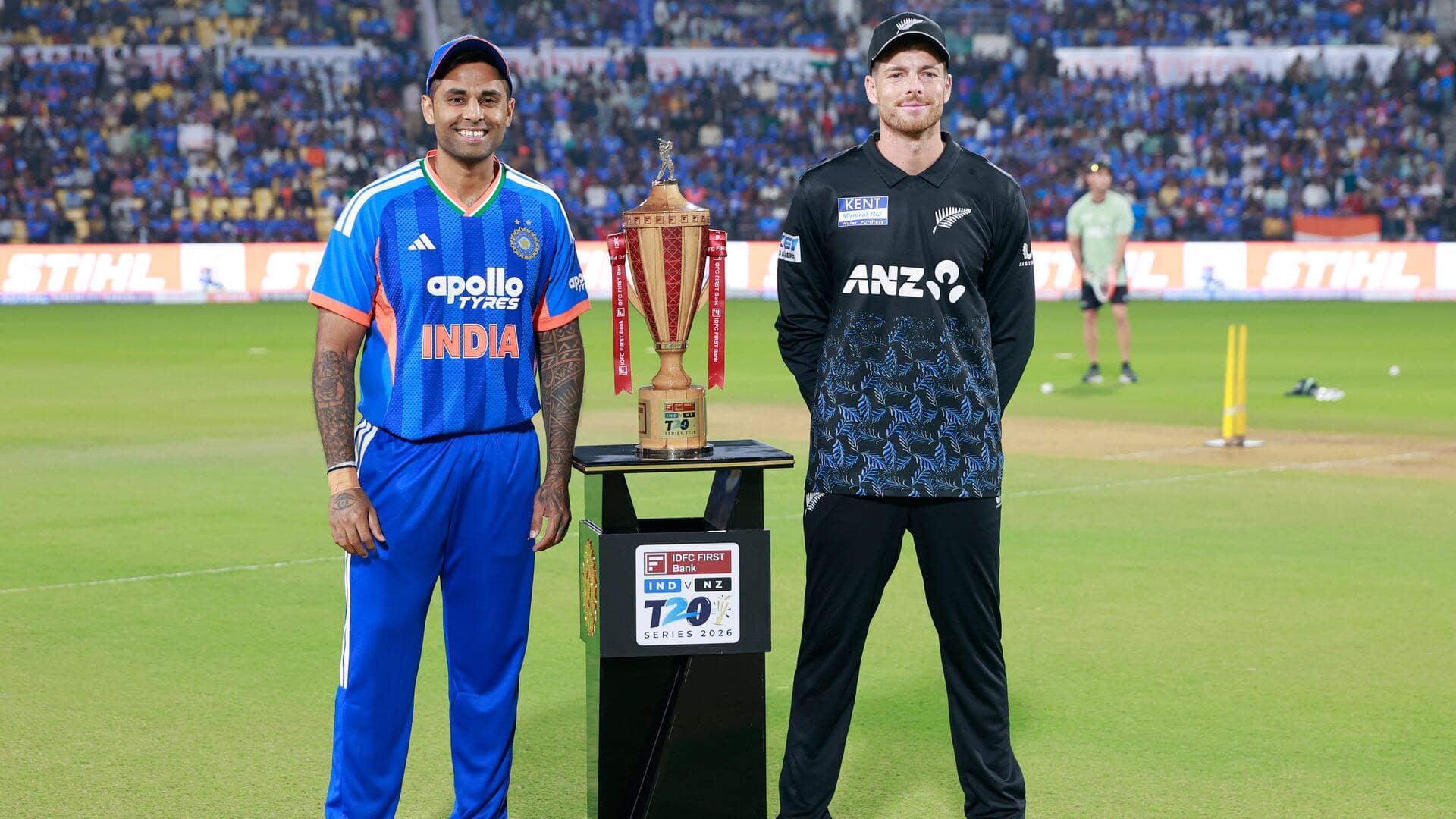 Guwahati T20I: India elect to field against New Zealand