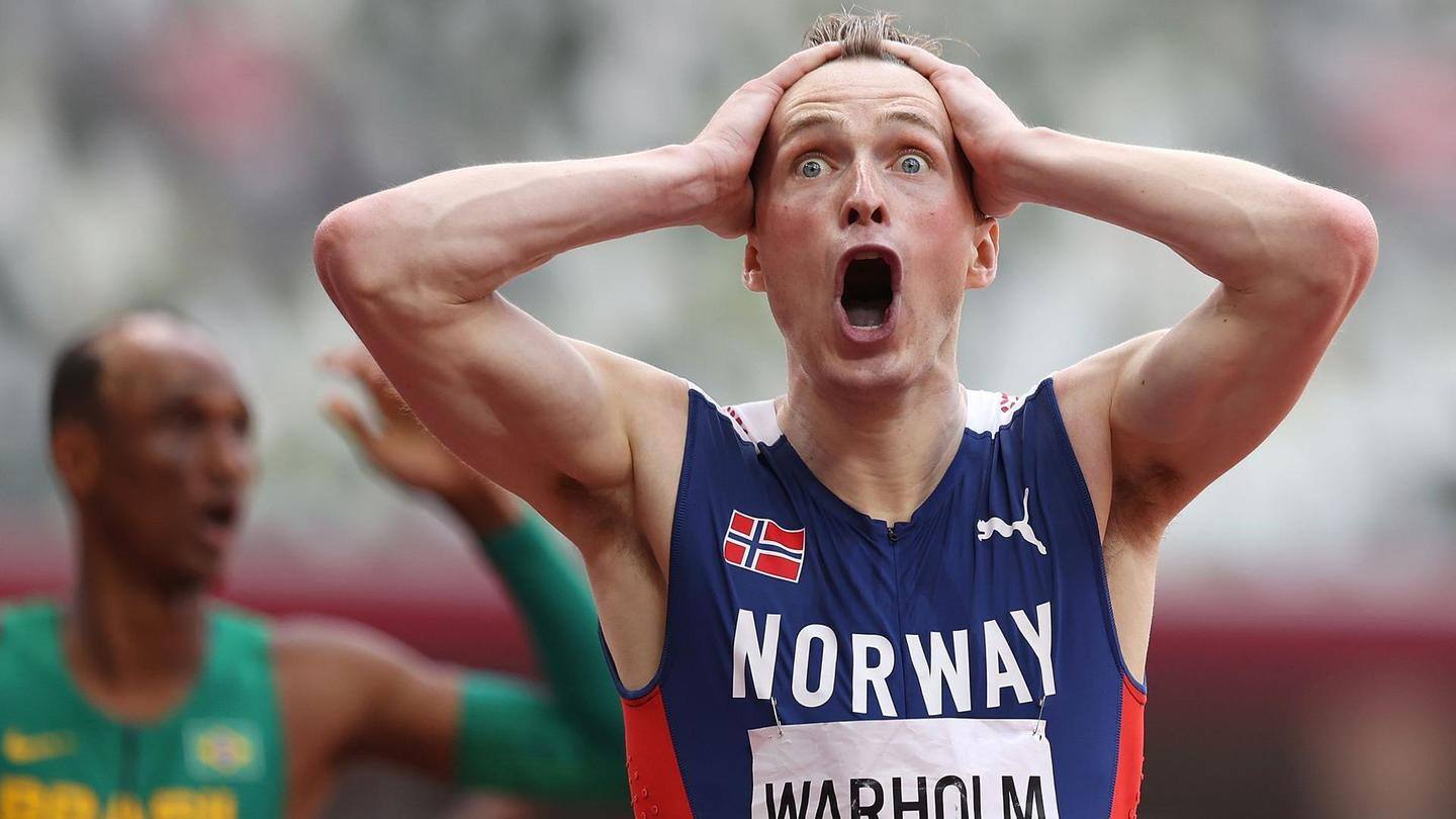 Karsten Warholm betters his own record Karsten Warholm betters his own record