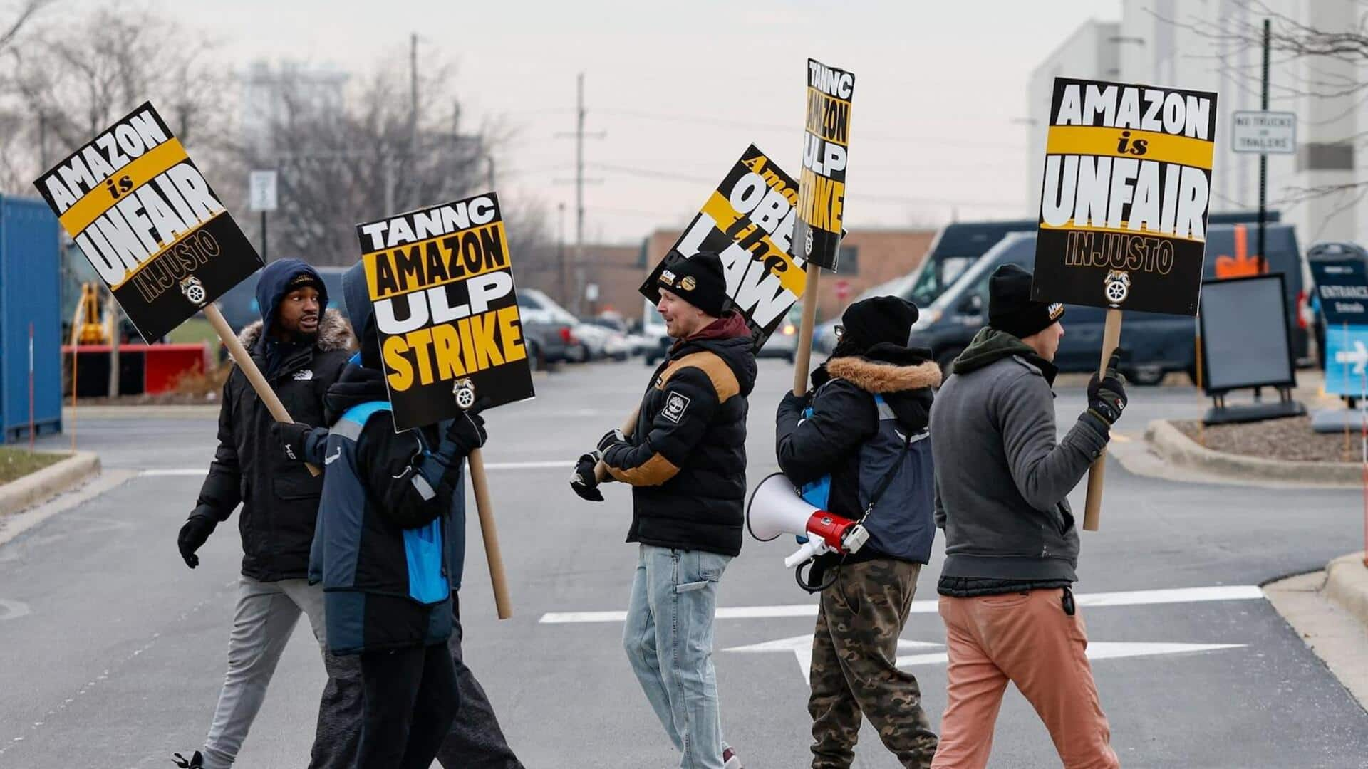 Thousands of Amazon workers strike, disrupting pre-Christmas deliveries