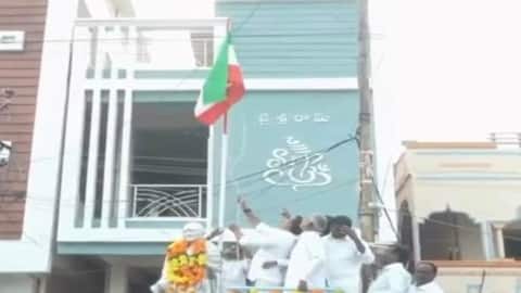 BRS MLA hoists Tricolor upside down on R-Day; sparks row 