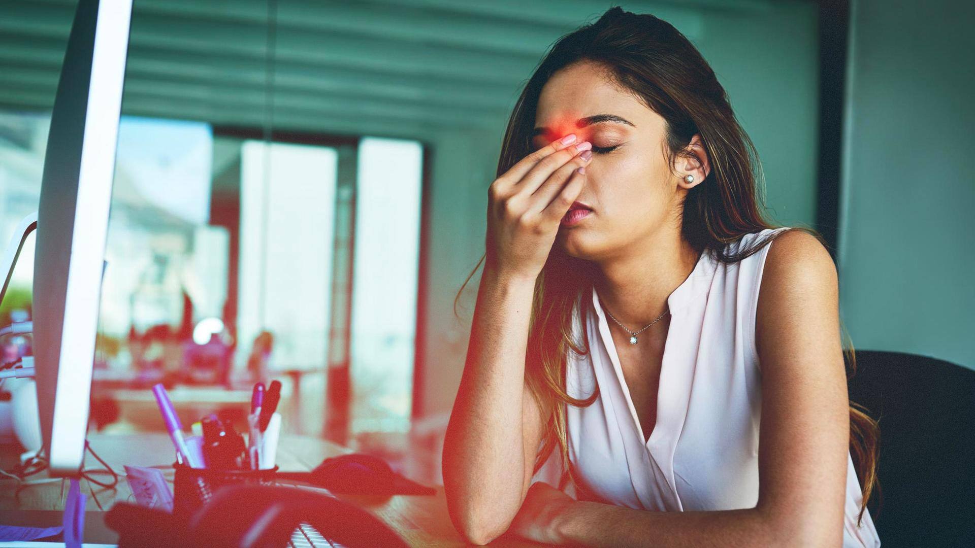 Eye strain during work? Try these exercises on your desk