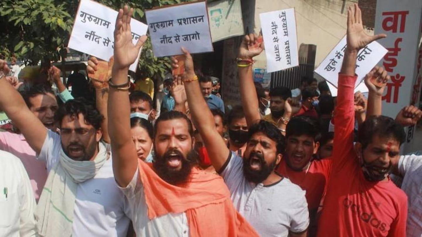 Protest reported at Sector 37 Protest reported at Sector 37