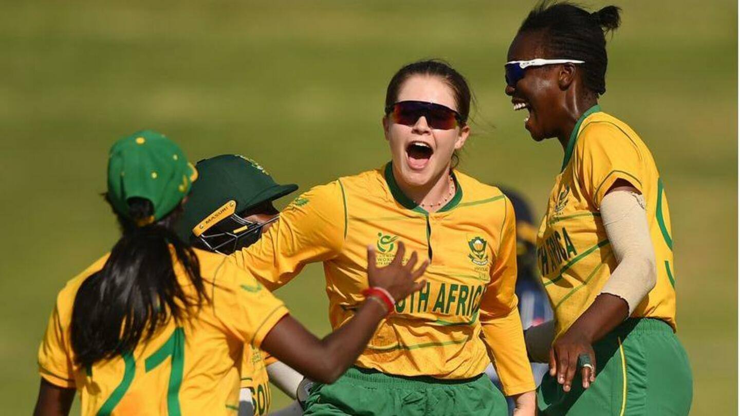 Madison Landsman claims first hat-trick of Under-19 Women's T20 WC