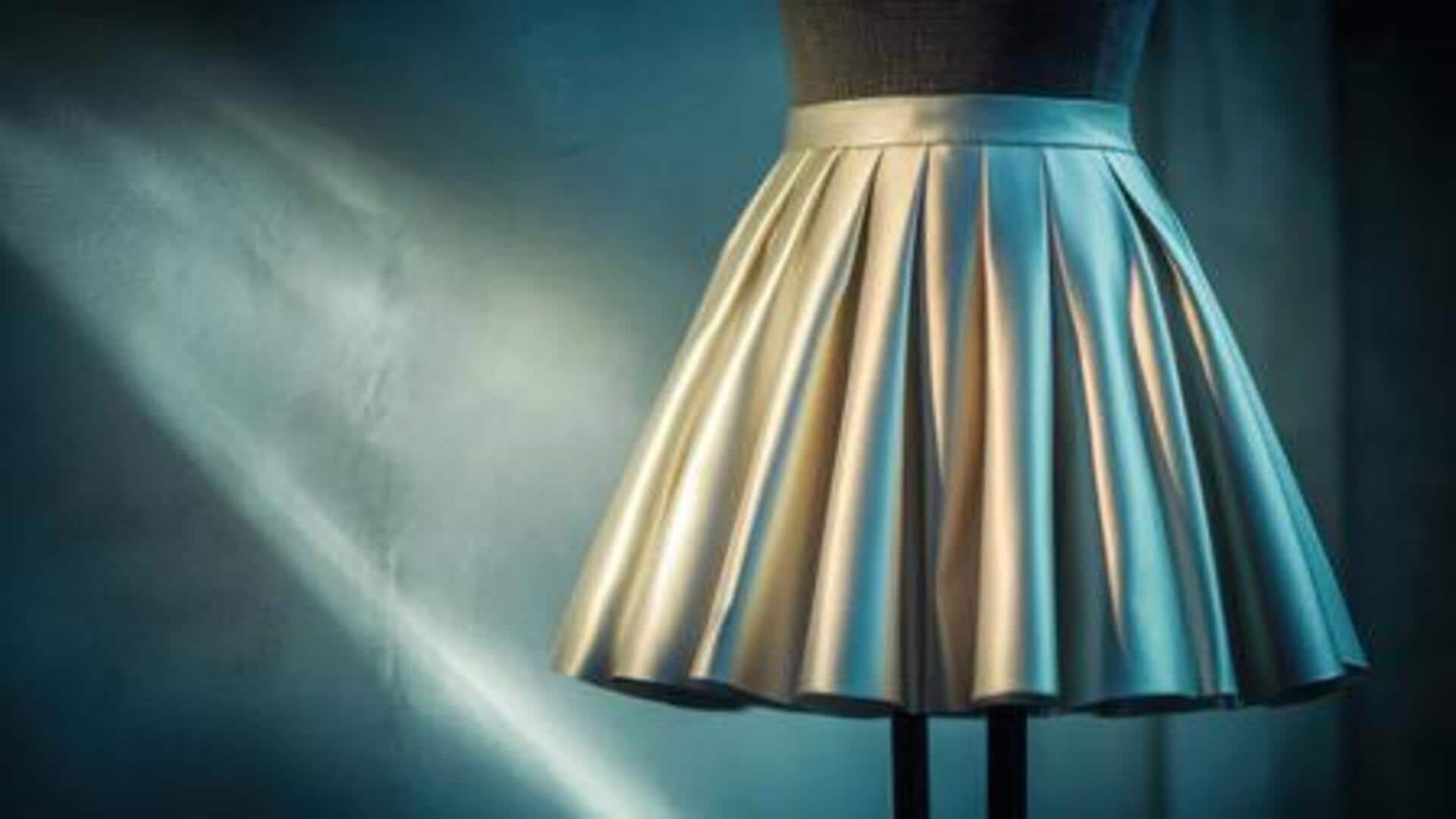 Level up your fashion game with metallic skirts