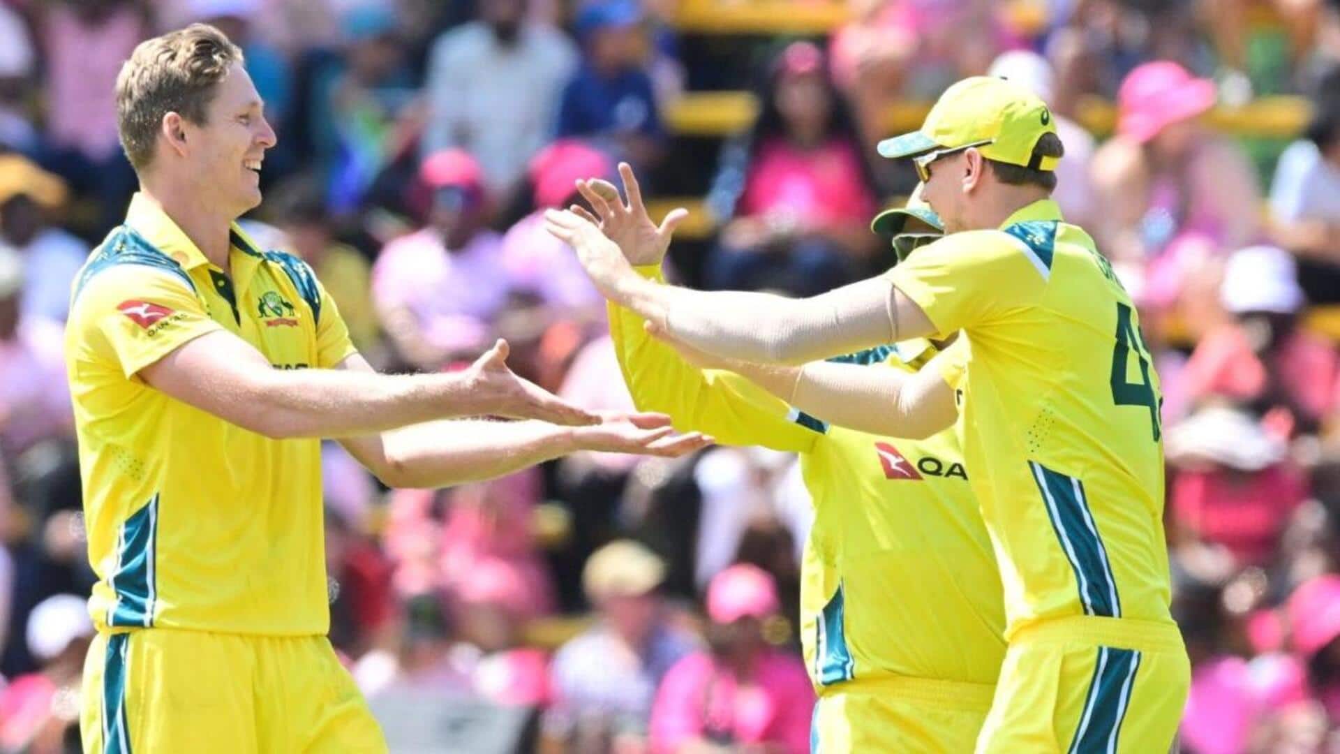 Australia's Jack Edwards takes his maiden ODI fifer: Stats
