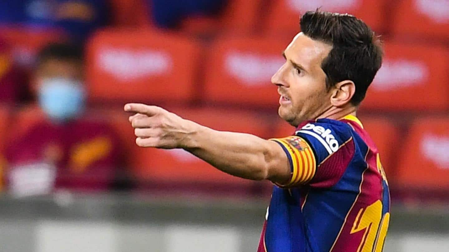 Messi is believed to have taken a 50% pay cut Messi is believed to have taken a 50% pay cut