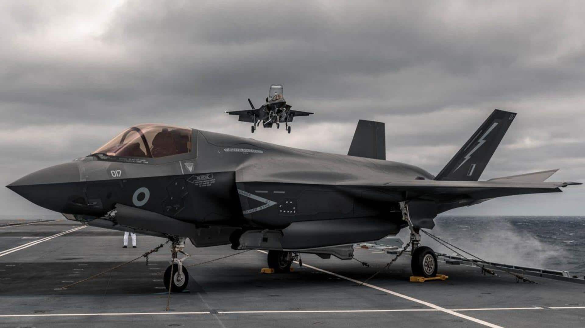 UK Navy's F-35 fighter jet makes emergency landing in India UK Navy's F-35 fighter jet makes emergency landing in India