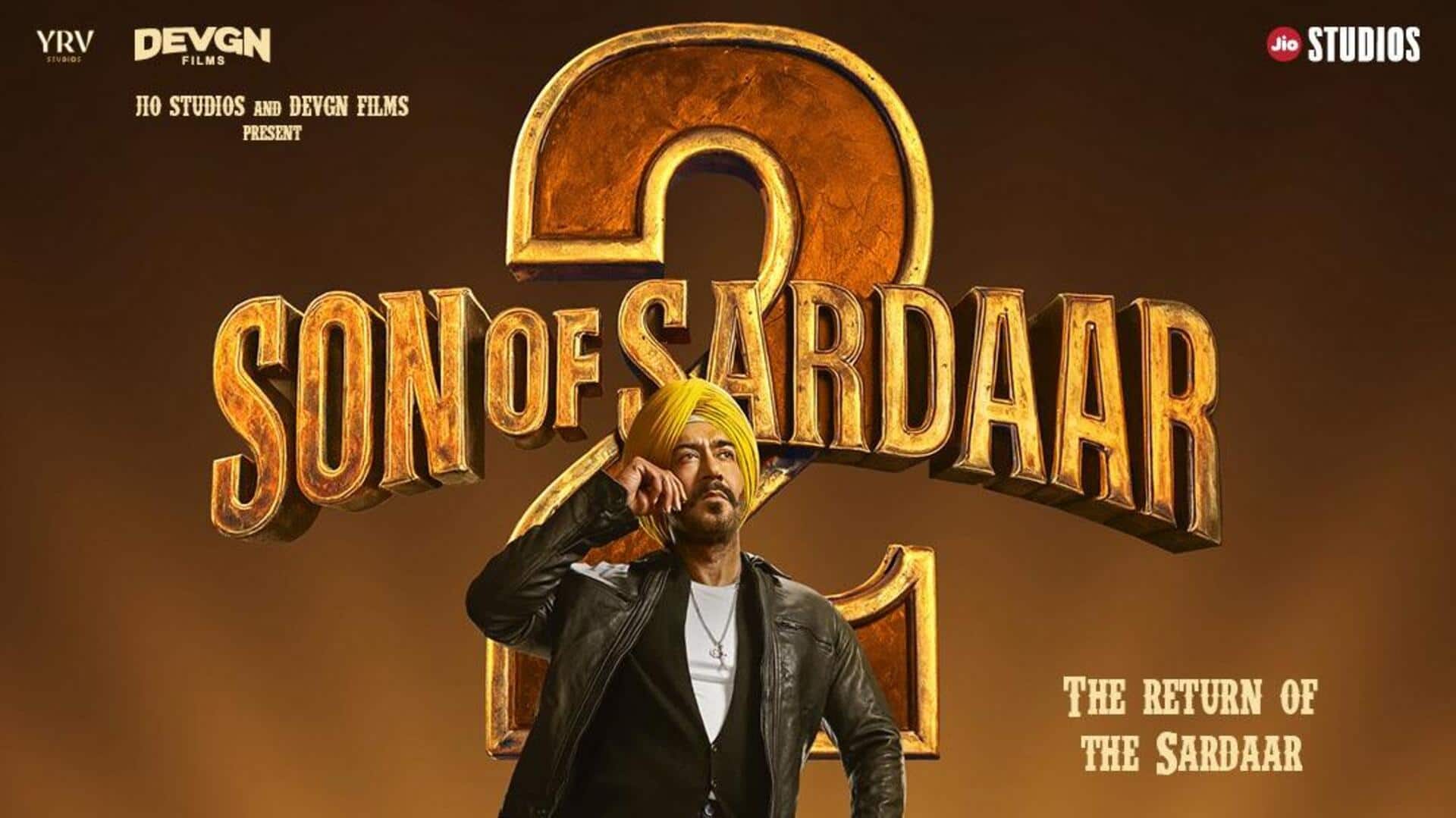 'Son of Sardaar 2' poster: Ajay goes full action mode 'Son of Sardaar 2' poster: Ajay goes full action mode