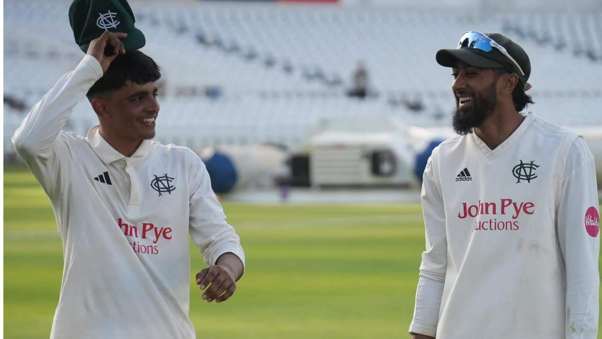 16-year-old Farhan Ahmed becomes youngest to take County Championship fifer