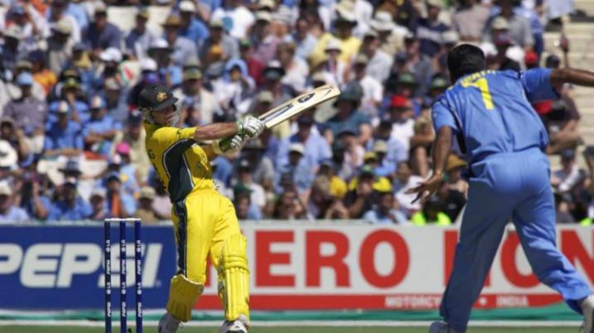 What happened when India met Australia in 2003 WC final?