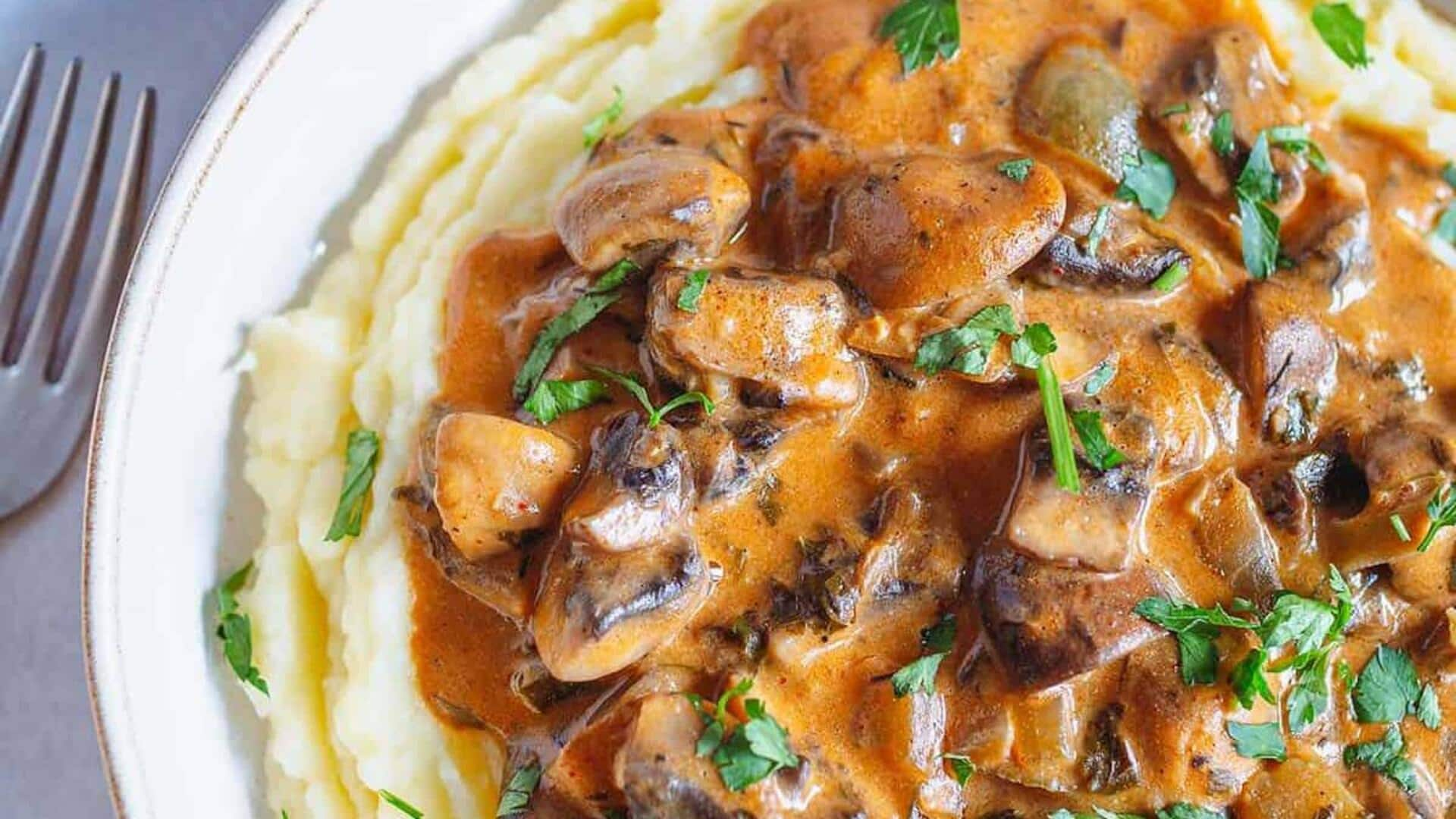 Try this vegan mushroom stroganoff recipe