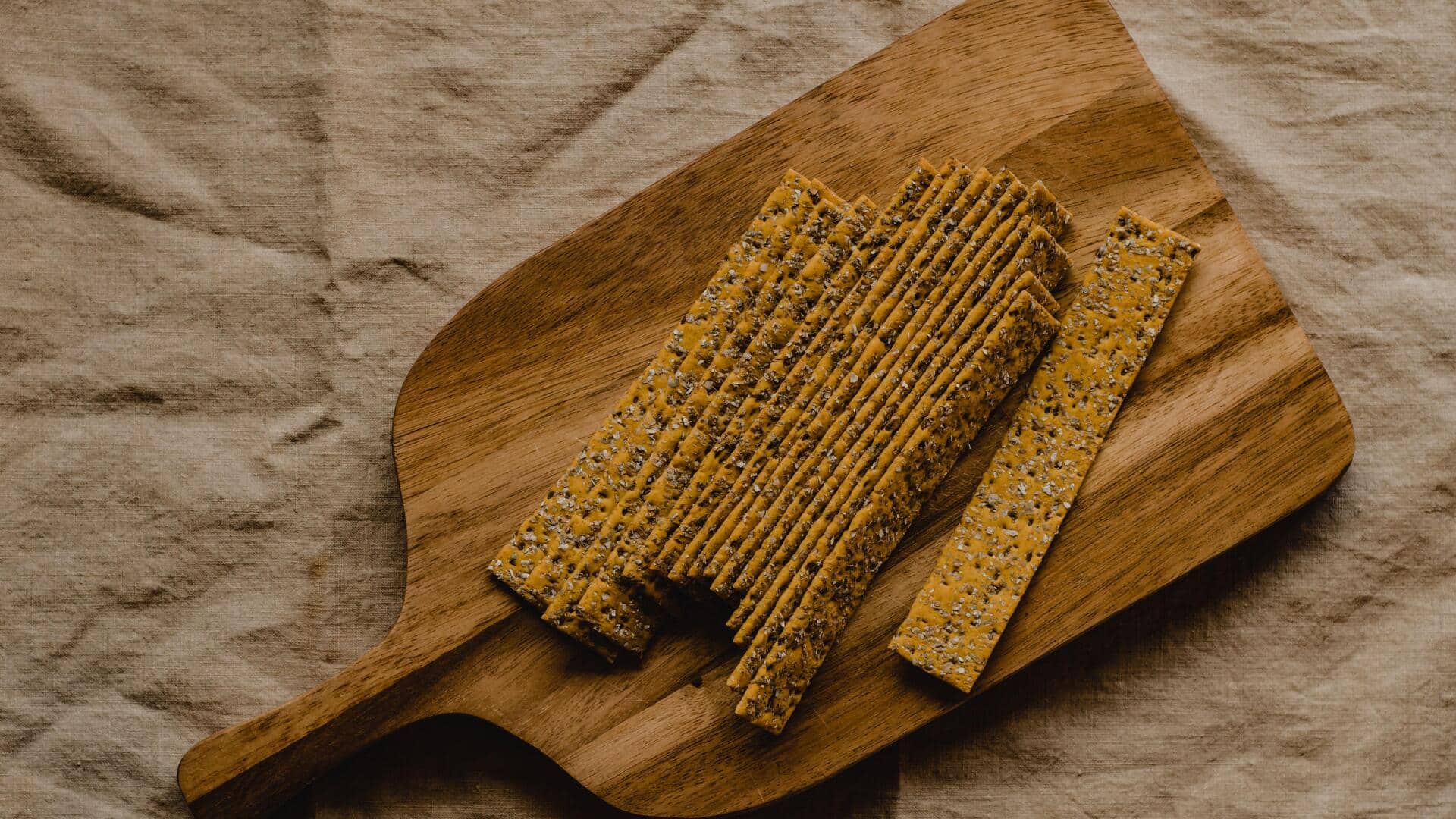 Swap store-bought crackers for these moong dal squares