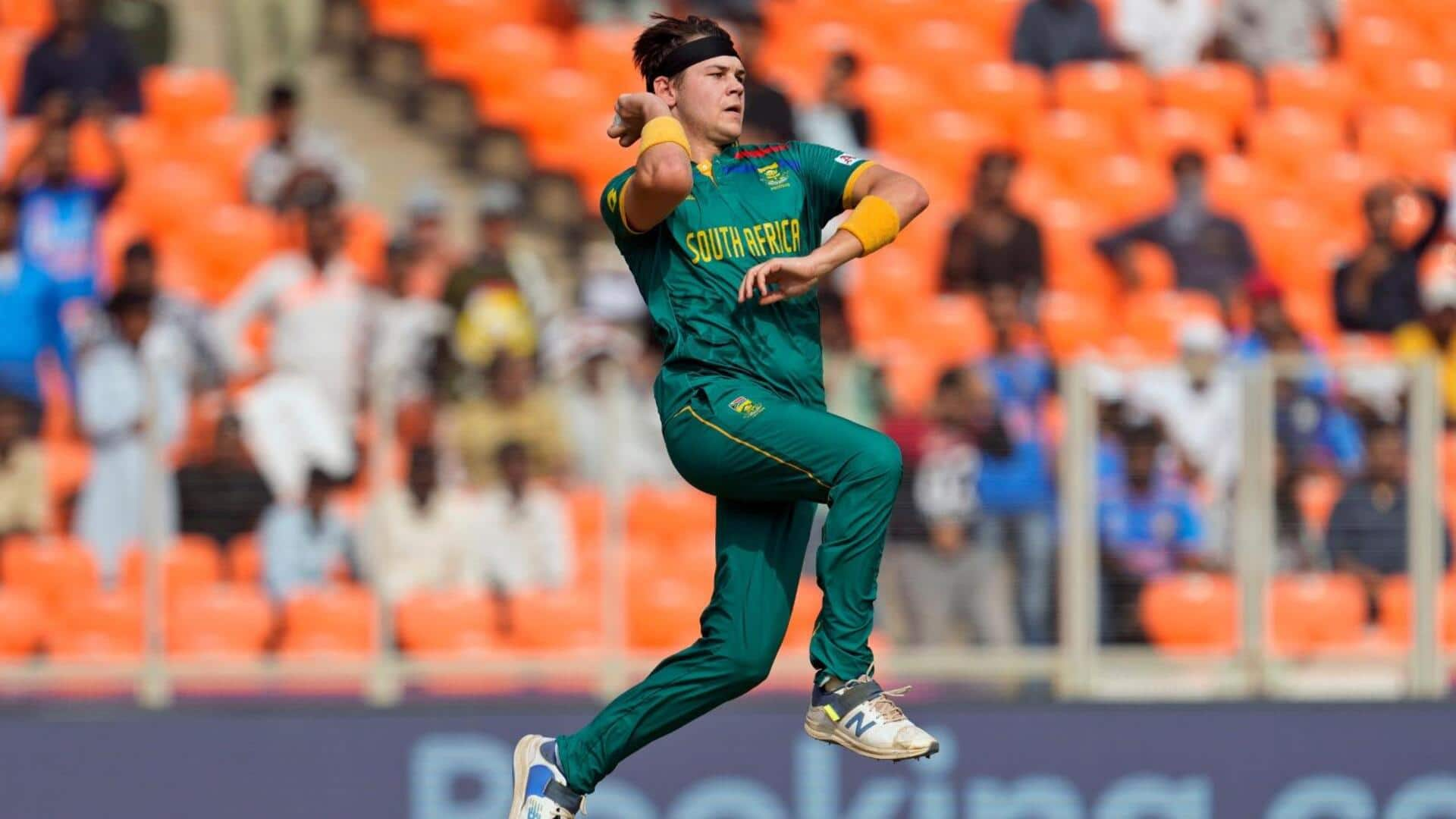 Gerald Coetzee takes his maiden three-fer in T20Is: Stats