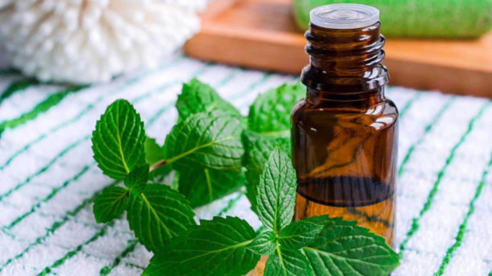 Calming headache relief with peppermint oil