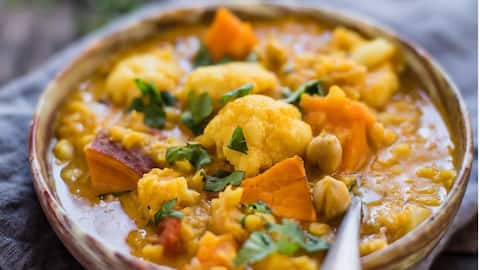 Red lentils and cauliflower make for a heavenly combo!