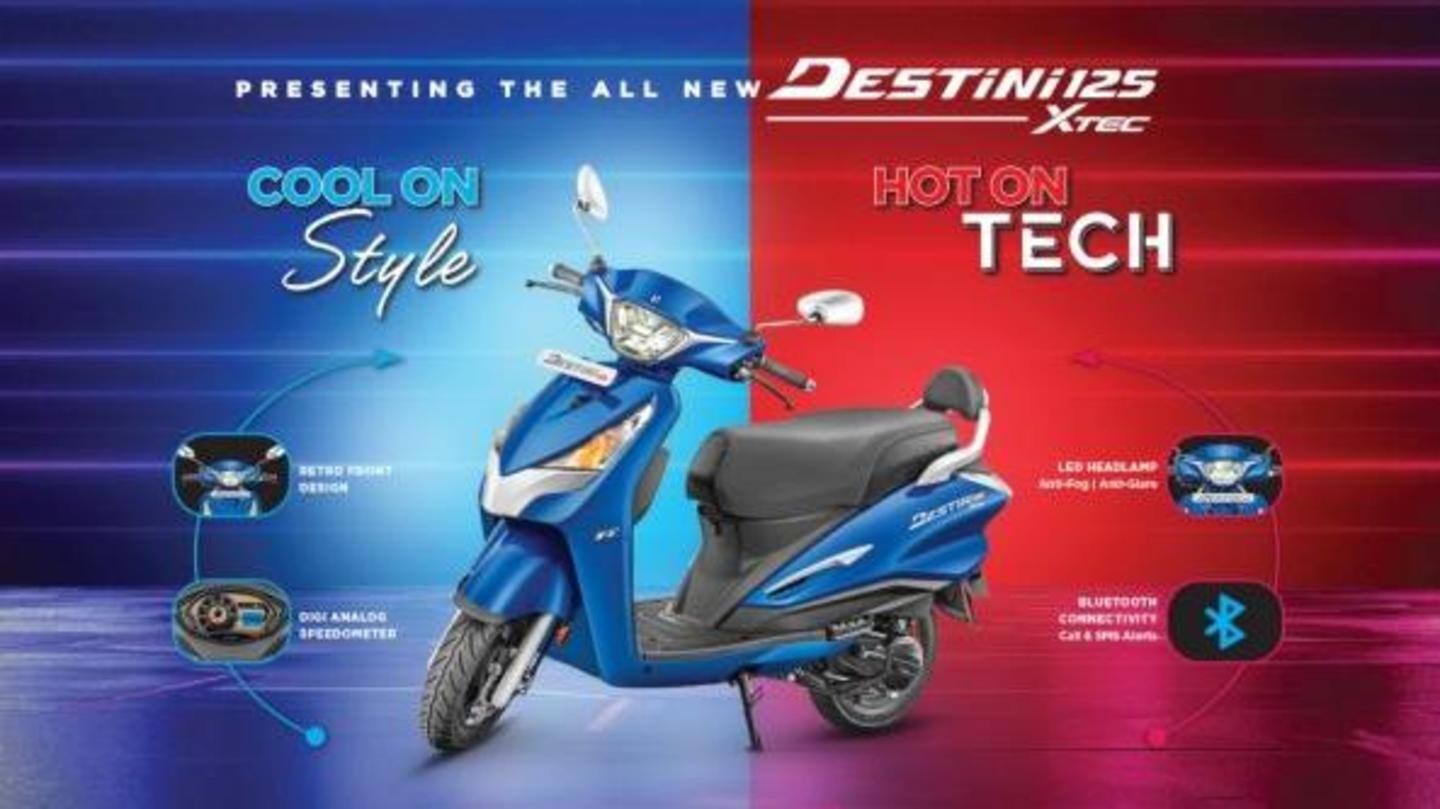 Hero Destini 125 XTEC launched in India at Rs. 80,000