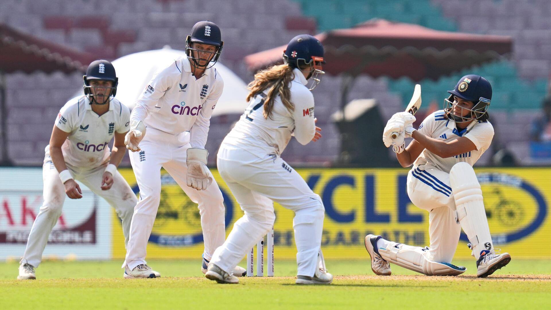 India post their second-highest total in Women's Tests: Details