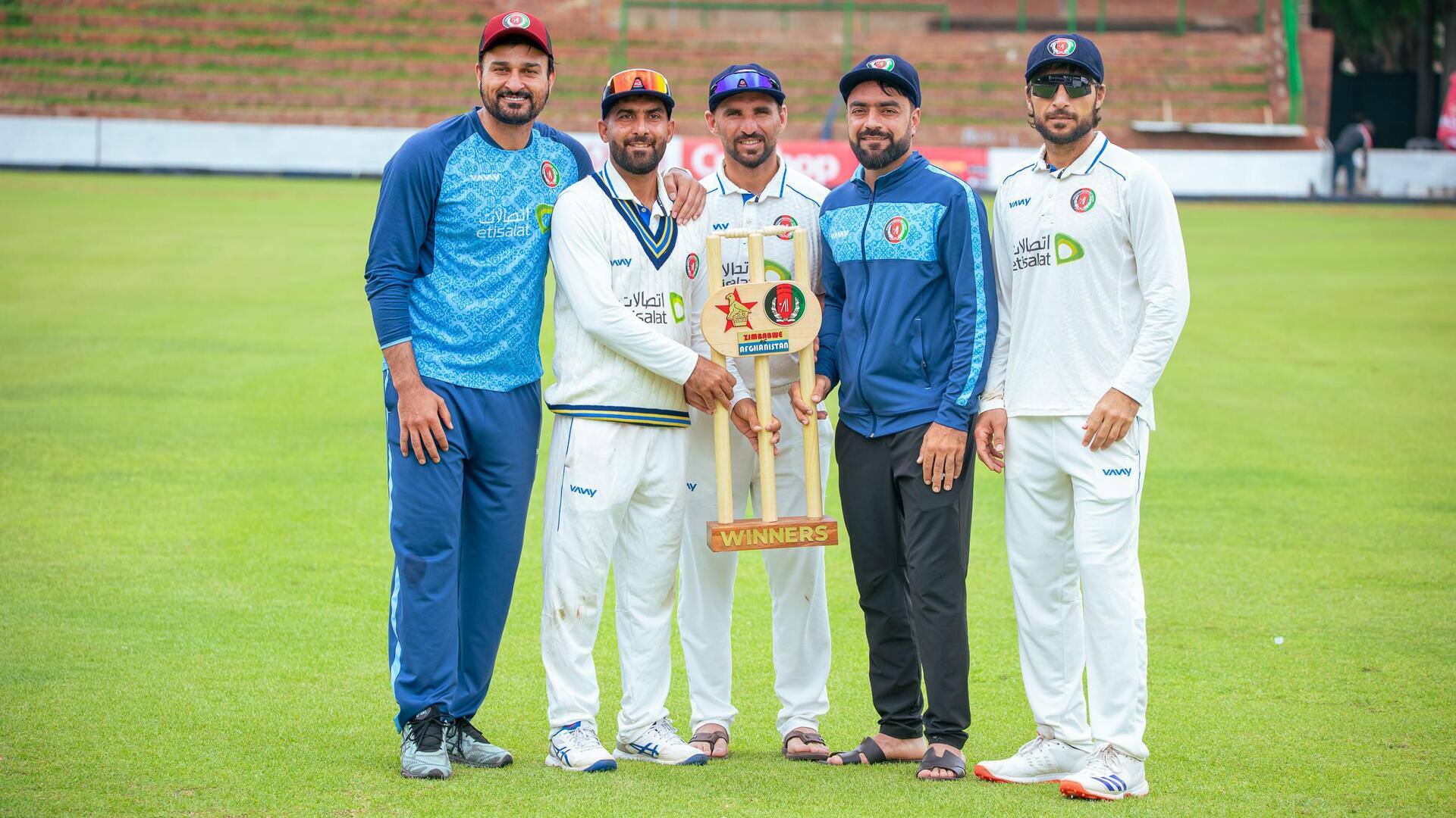 Rashid Khan's career-best figures help Afghanistan win record Test series