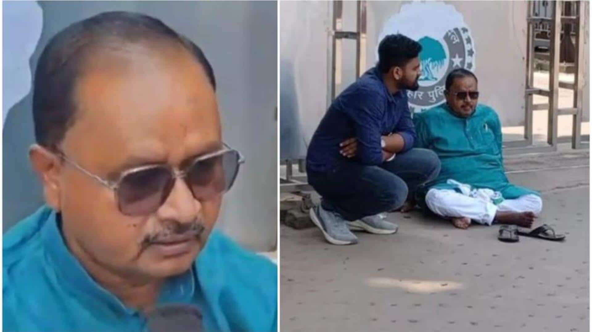 JD(U) leaders protest outside Bihar CM's residence over ticket distribution JD(U) leaders protest outside Bihar CM's residence over ticket distribution