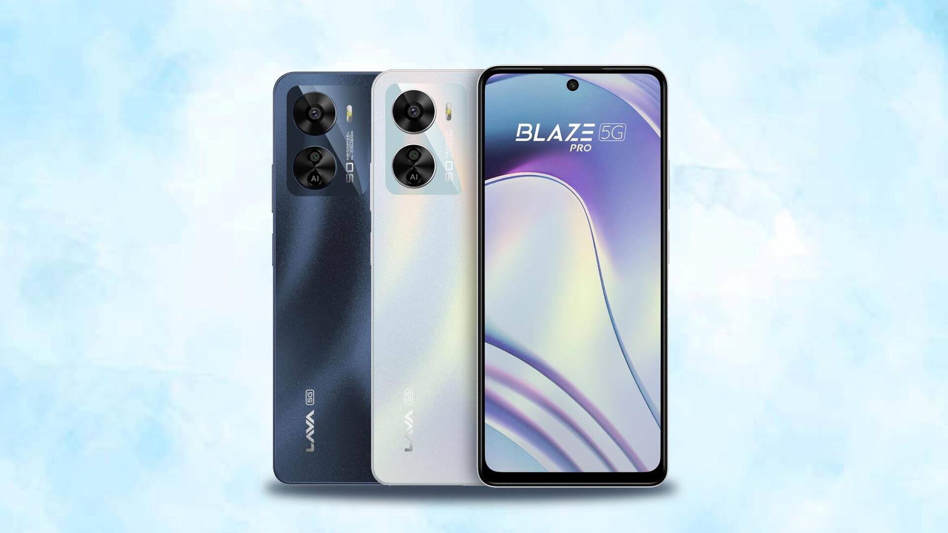 Lava Blaze Pro 5G debuts in India at Rs. 12,500