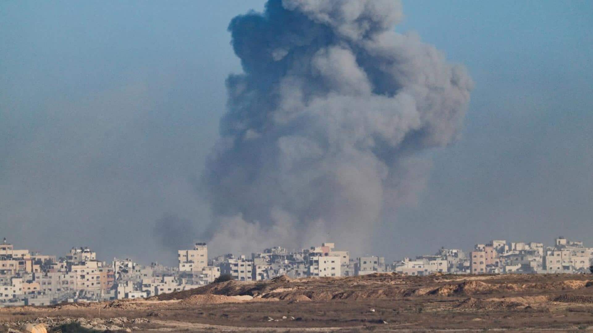 Israel dropped 153 tons of bombs on Gaza: Netanyahu Israel dropped 153 tons of bombs on Gaza: Netanyahu